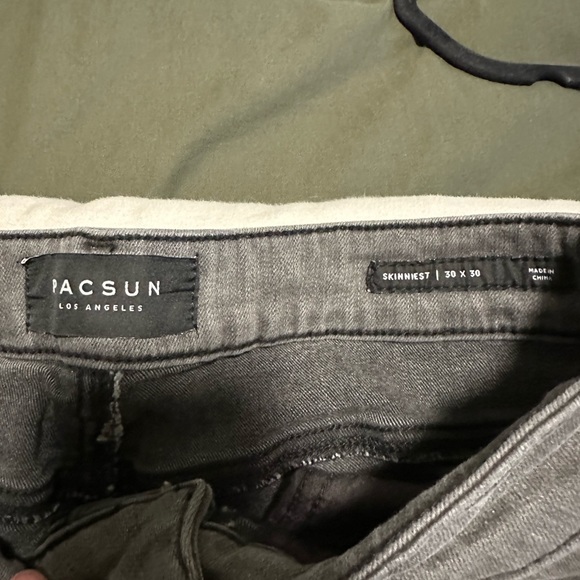 Pac Sun Gray Jeans - Picture 3 of 4